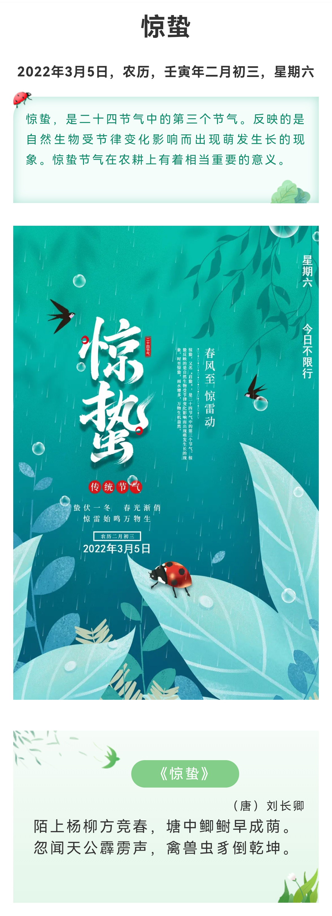 惊蛰｜春风至，惊雷动！